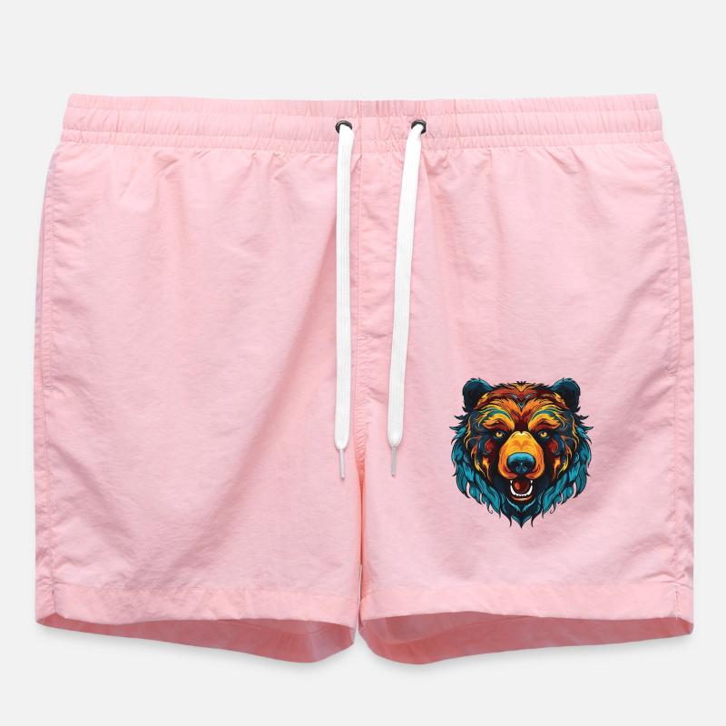 Portrait d’ours - Short de bain - rose