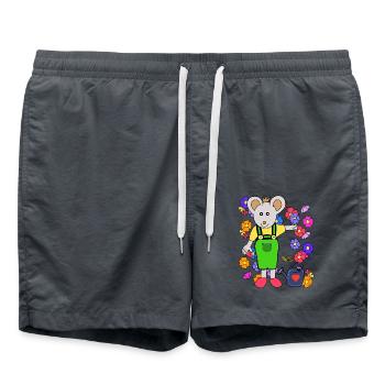 Mouse Gardener Summer Flowers Gardening Kids - Swim Trunks -  - Front