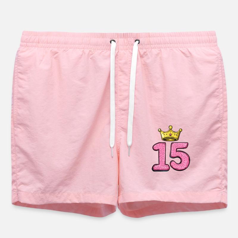 Couronne à 15 chiffres - Short de bain - rose