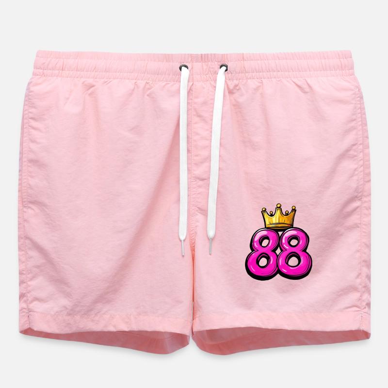 Couronne à 88 chiffres - Short de bain - rose