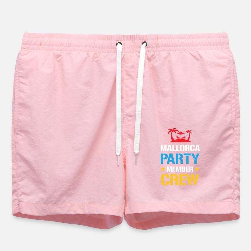Mallorca Party Crew - Swim Trunks - pink