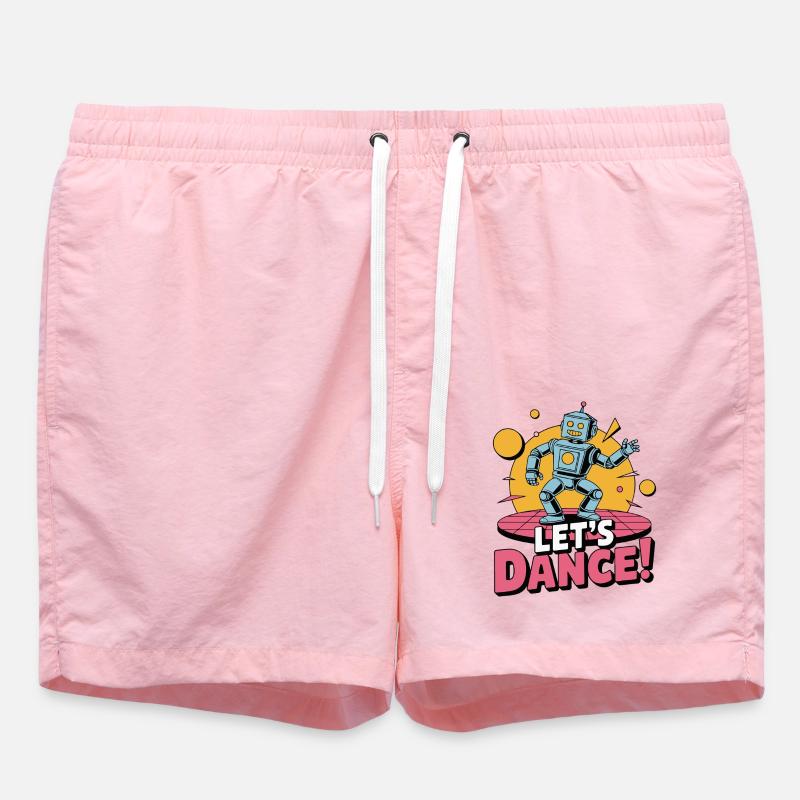 ROBOT, LET'S DANCE - Swim Trunks - pink