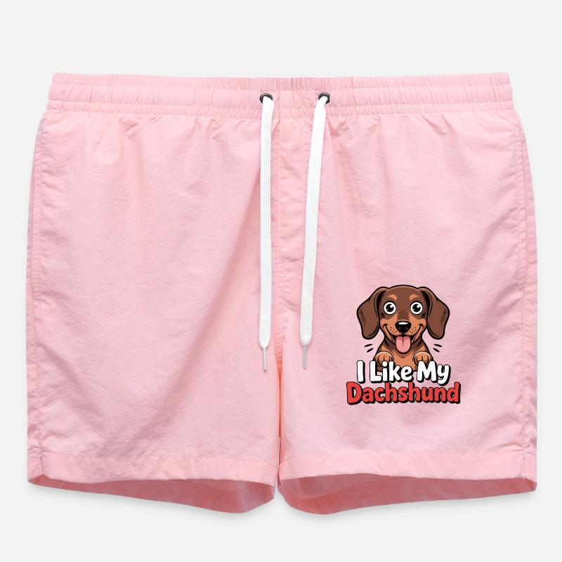 J’aime mon Chien Teckel Love - Short de bain - rose