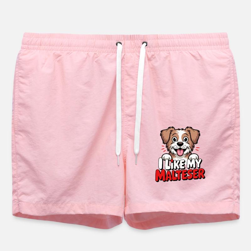 J’aime mon Malteser Hundeliebe - Short de bain - rose