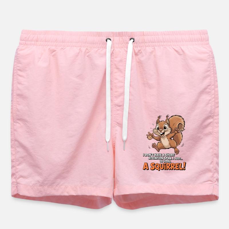 ADHS? Oh schau, ein Eichhörnchen! - Badeshorts - Pink