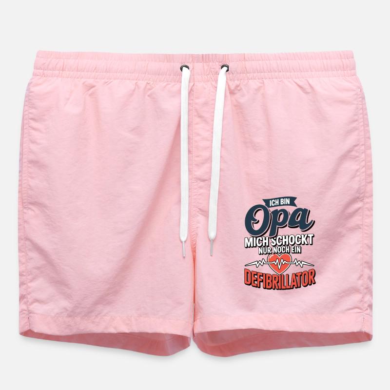 Ich bin Opa mich schockt nur noch ein Defi - Badeshorts - Pink