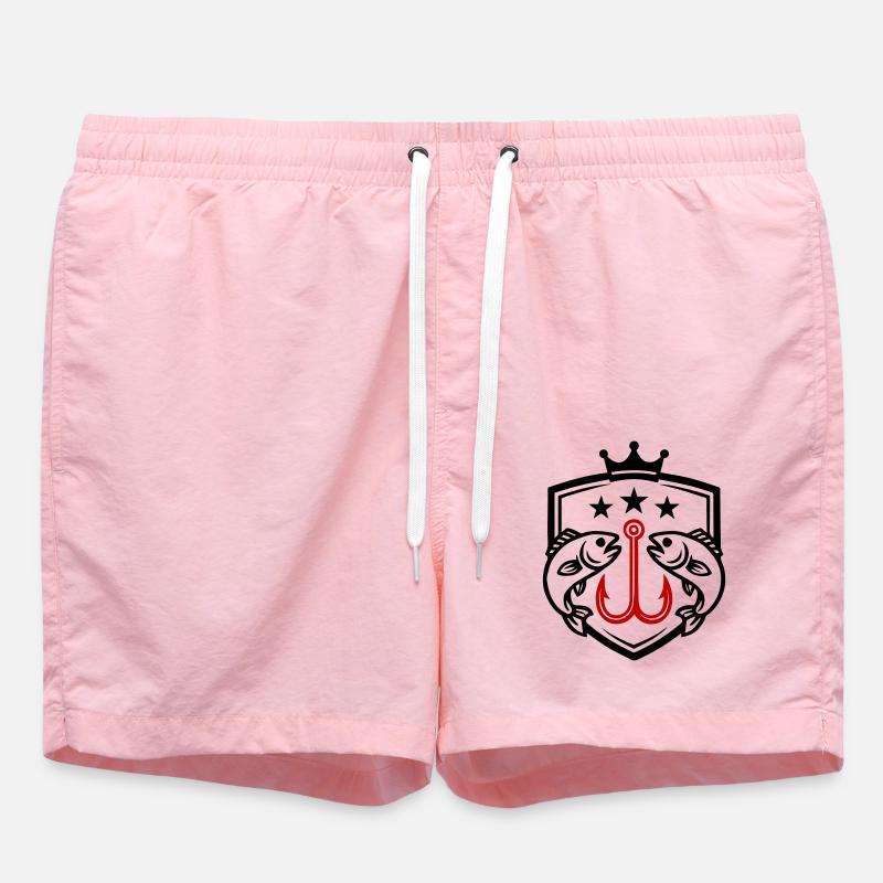 Hameçon Icône de poisson - Short de bain - rose