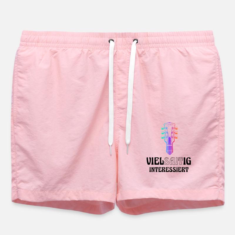 Guitar multi-stringed interested - Swim Trunks - pink