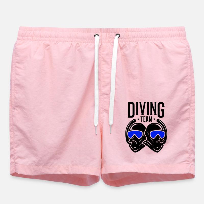 Plongée en équipe - Short de bain - rose
