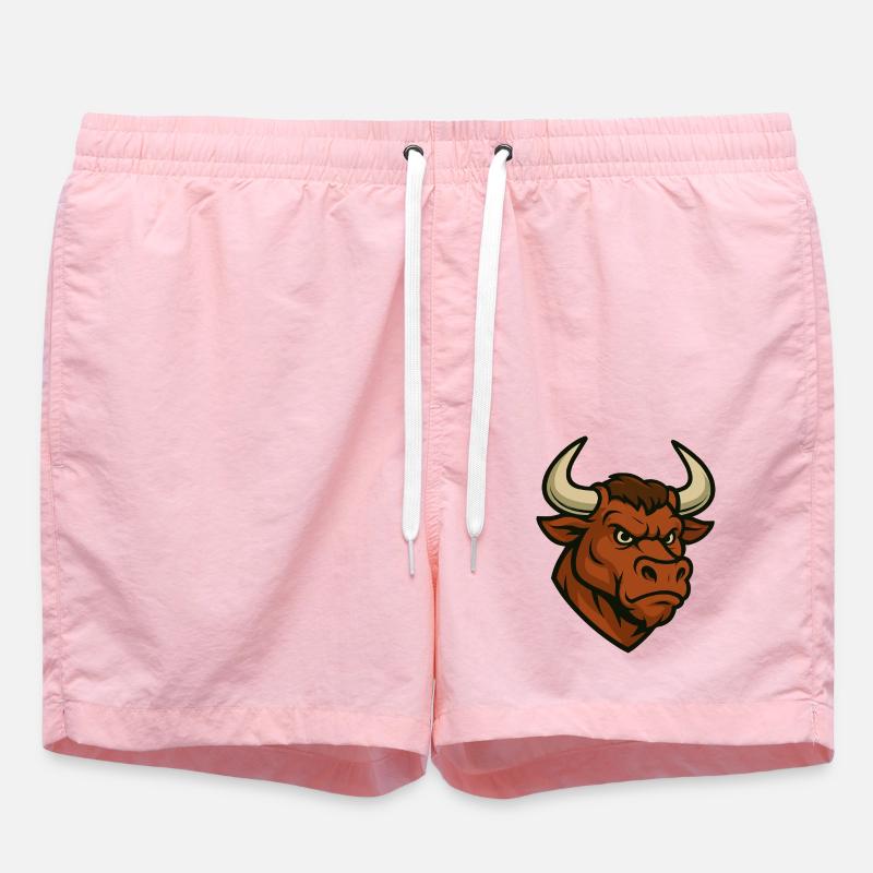 Bande dessinée Taurus Head - Short de bain - rose