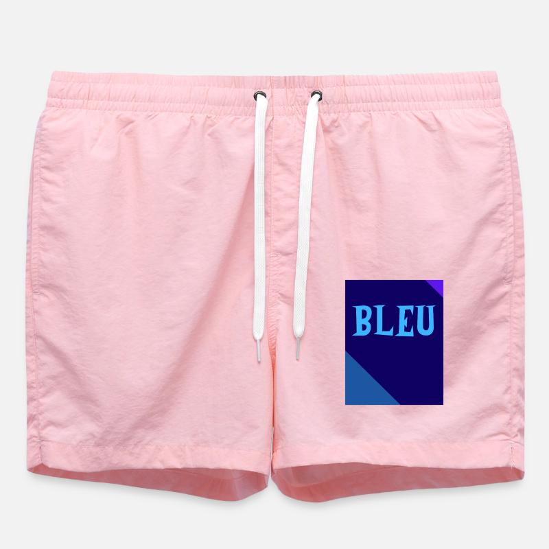 BLUE Rectangle Triangle Chalkboard - Swim Trunks - pink