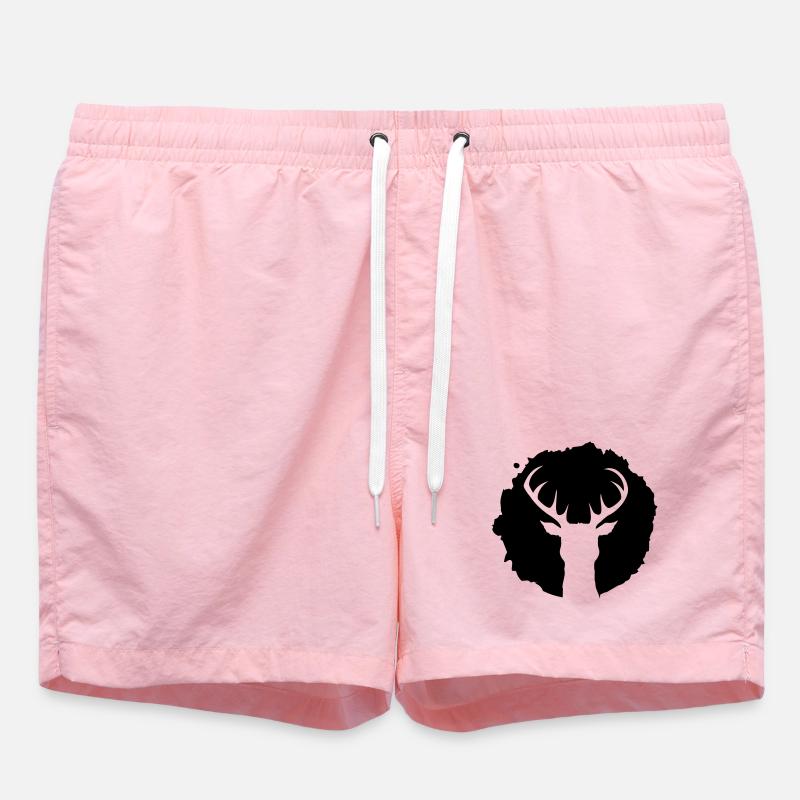 Un cerf Patch Graffiti - Short de bain - rose