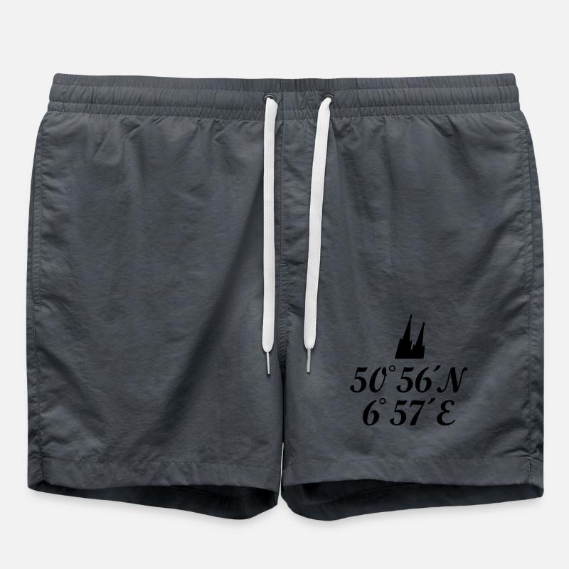 Cologne Cathedral coordinates - Swim Trunks - 