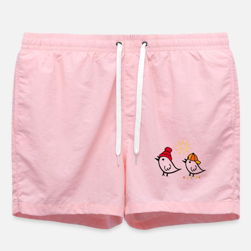Spring, Sun, Sparrow - Swim Trunks - pink