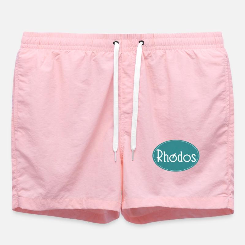 Rhodes Grèce - Short de bain - rose