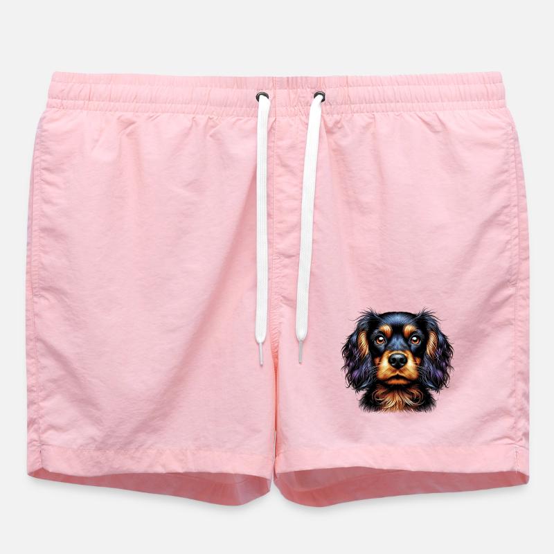 Hund Cocker Spaniel - Badeshorts - Pink