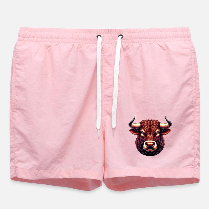 Taureau - Short de bain - rose