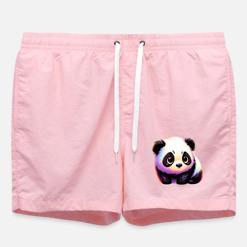 Panda - Swim Trunks - pink