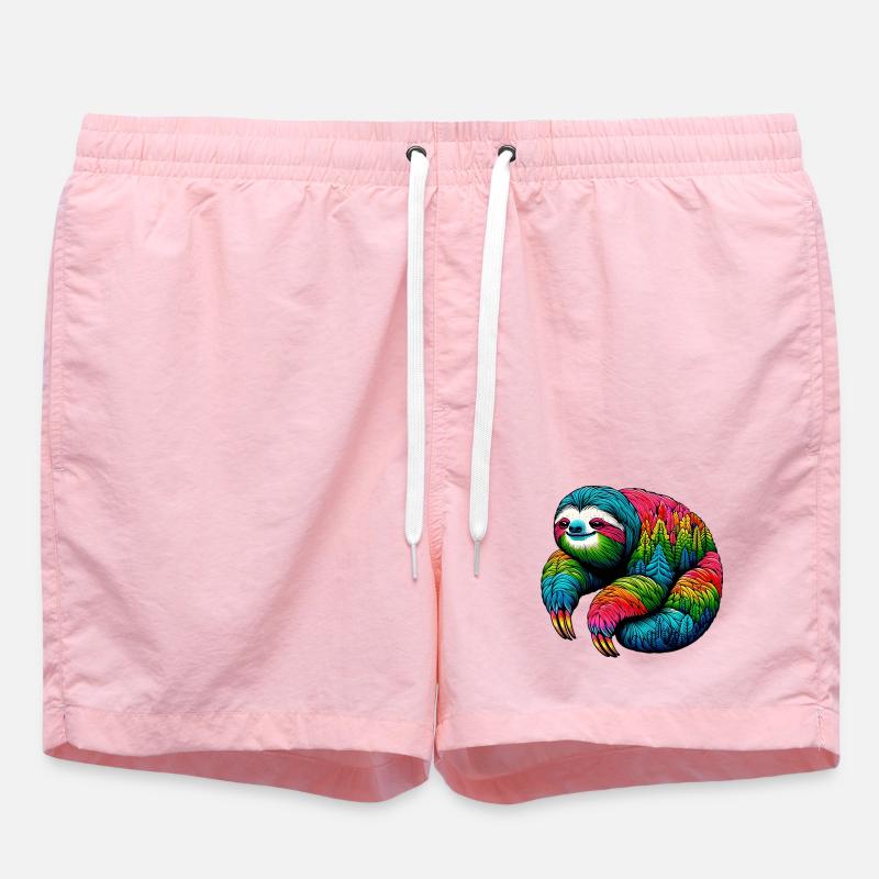 Sloth - Swim Trunks - pink