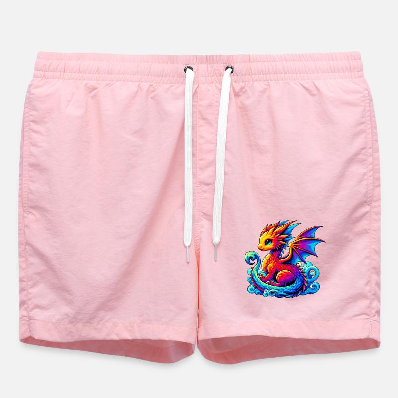 Drache - Badeshorts - Pink
