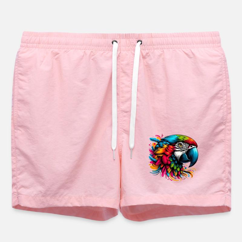 Parrot - Swim Trunks - pink