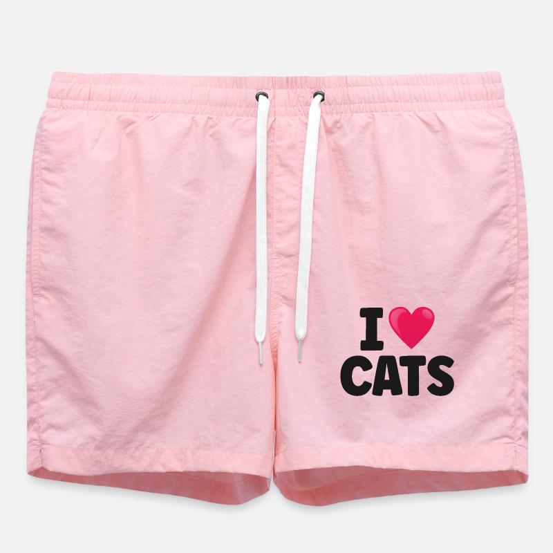 Chat - Short de bain - rose