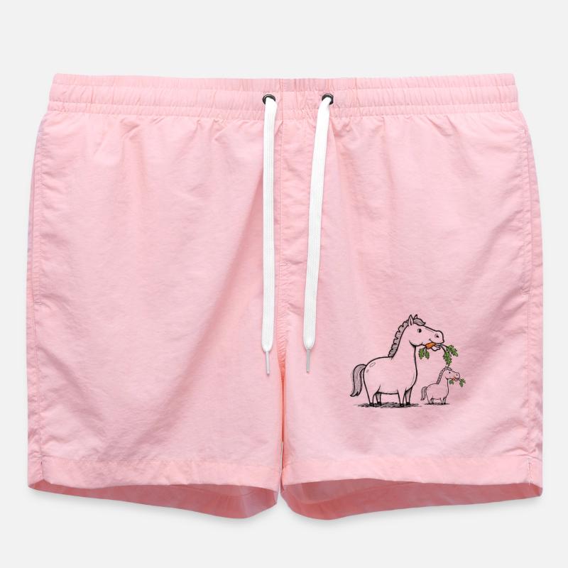 Cheval qui rit - Short de bain - rose