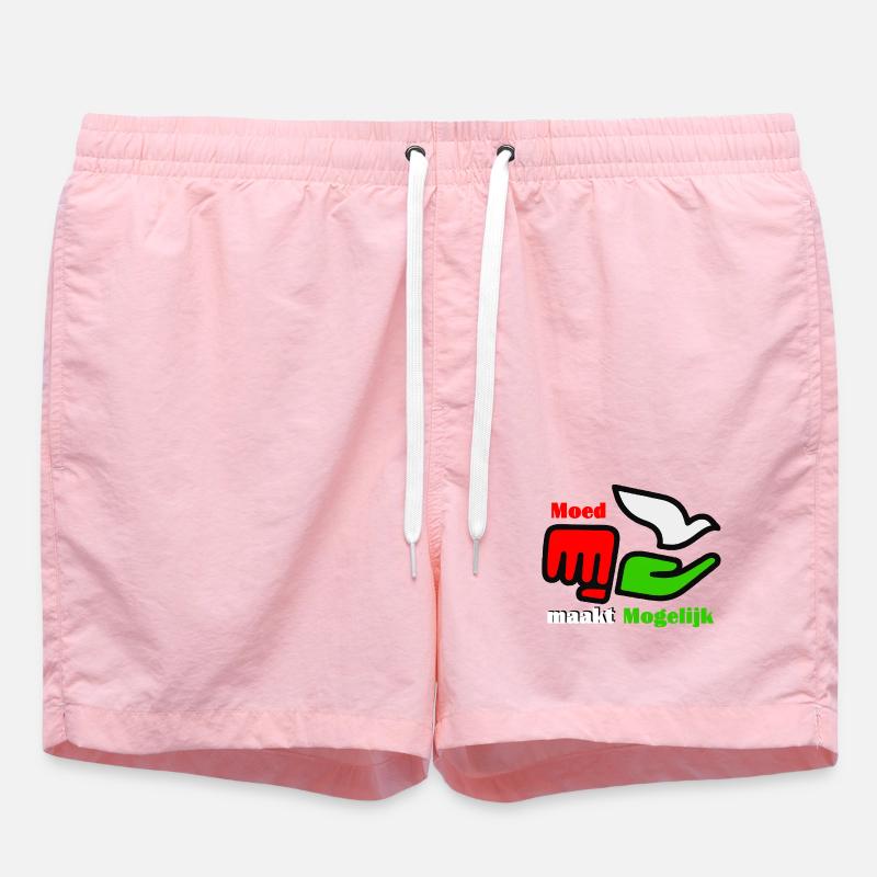 Courage Makes Possible Logo - Swim Trunks - pink
