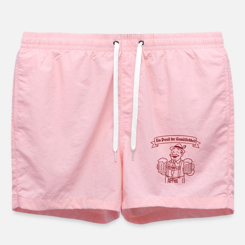 Herr Bier - Ein Prosit der Gemütlichkeit - Badeshorts - Pink