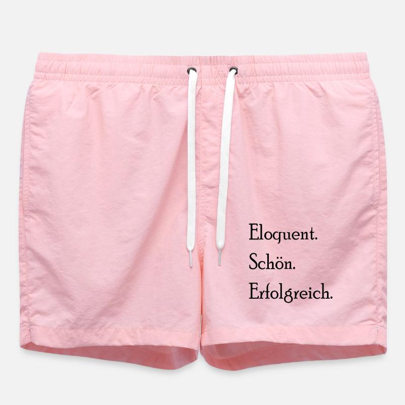 Éloquent. Sympa. Avec succès. Déclaration - Short de bain - rose