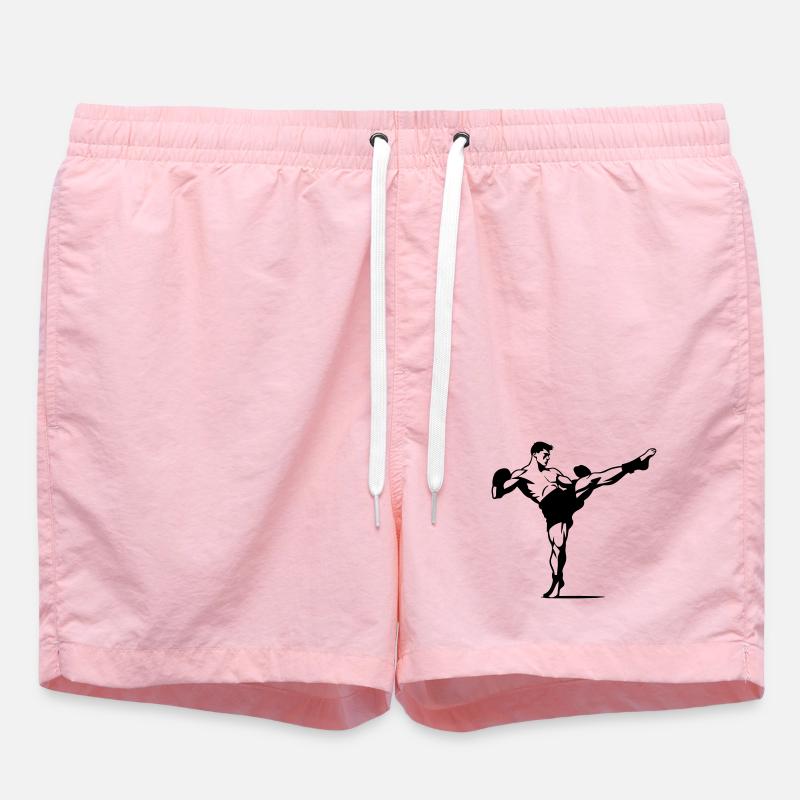 kickboxing - Swim Trunks - pink