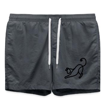 Minimalistische Katze - Badeshorts -  - Vorne