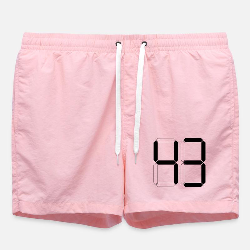 NUMMER 43 Dreiundvierzig Geschenk Digital - Badeshorts - Pink