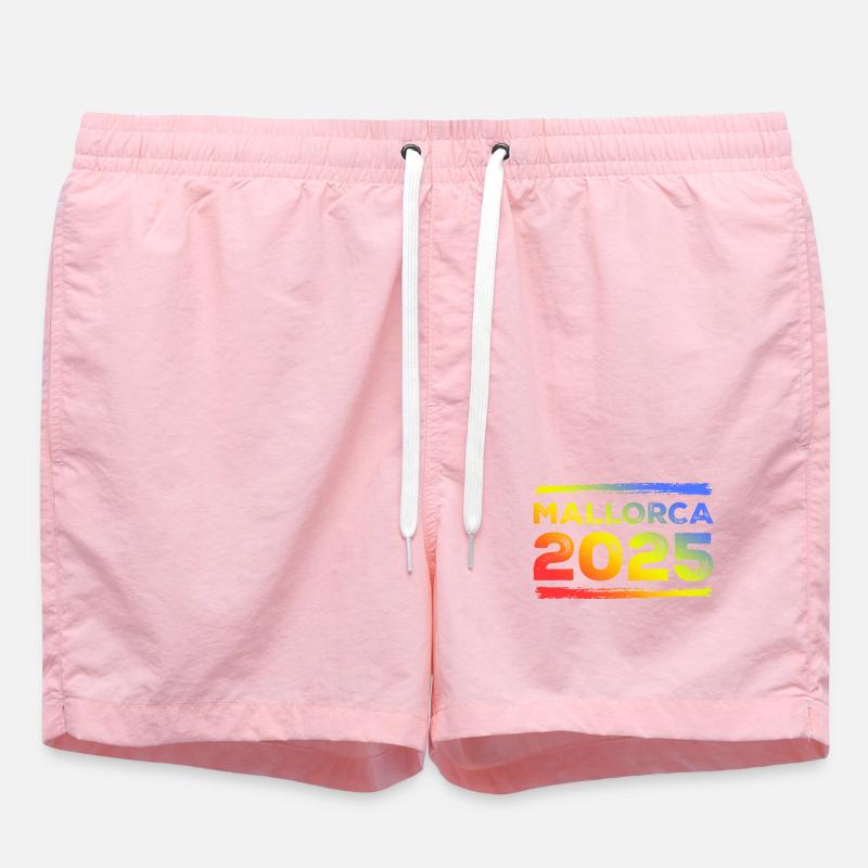 Mallorca 2025 Bunt - Badeshorts - Pink