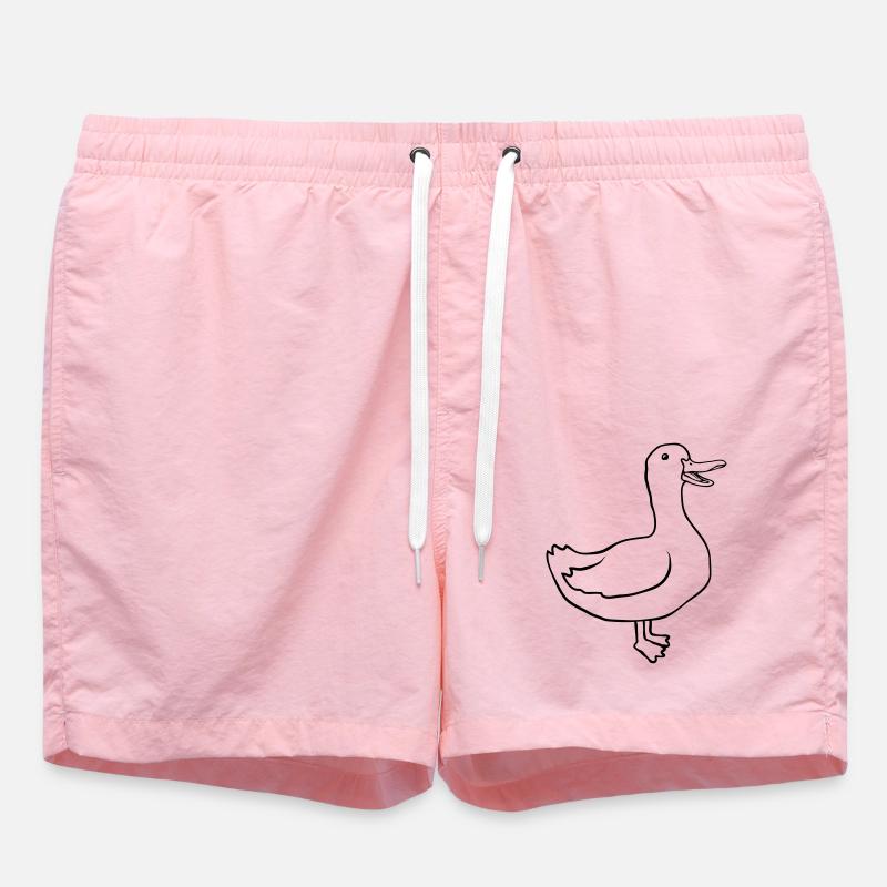 Concevez une oie heureuse mignonne - Short de bain - rose