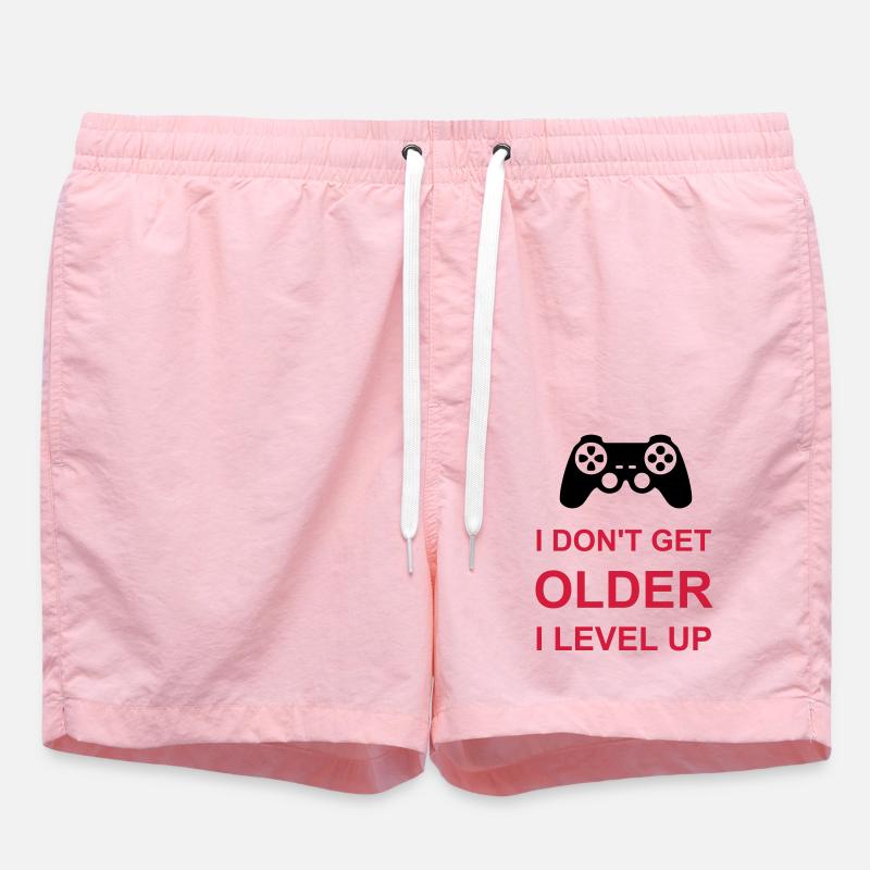 get older level up - Badeshorts - Pink