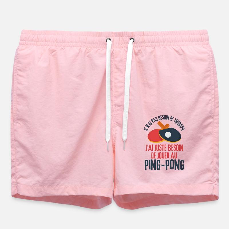 Jouer au ping pong - Short de bain - rose