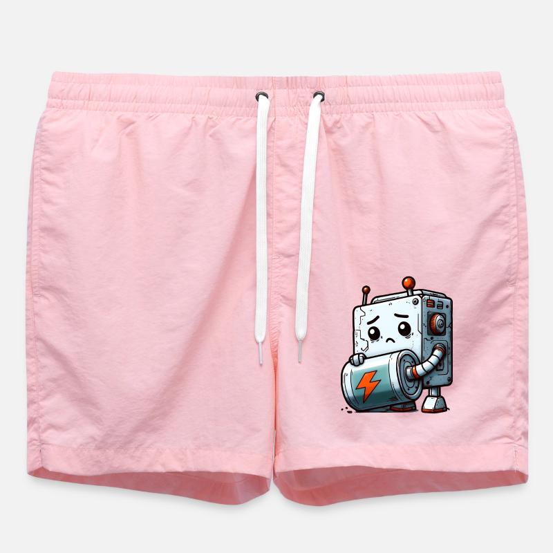 Pile Déchargée Pour Bot Robot - Short de bain - rose