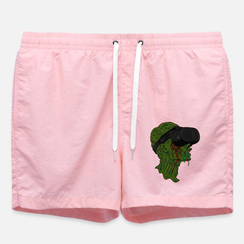 Virtual Reality Zombie - Badeshorts - Pink