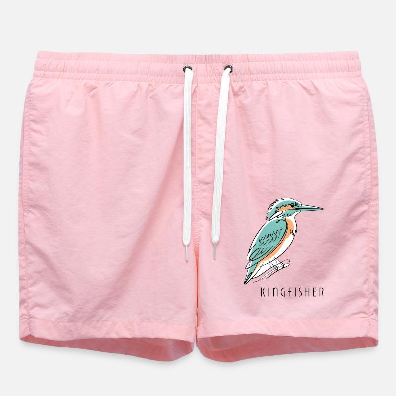 Kingfisher Eisvogel - Swim Trunks - pink