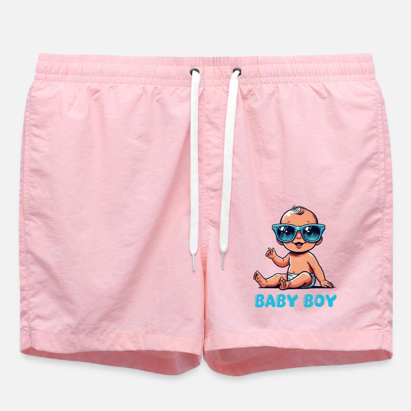 Bande dessinée pour bébé - Short de bain - rose
