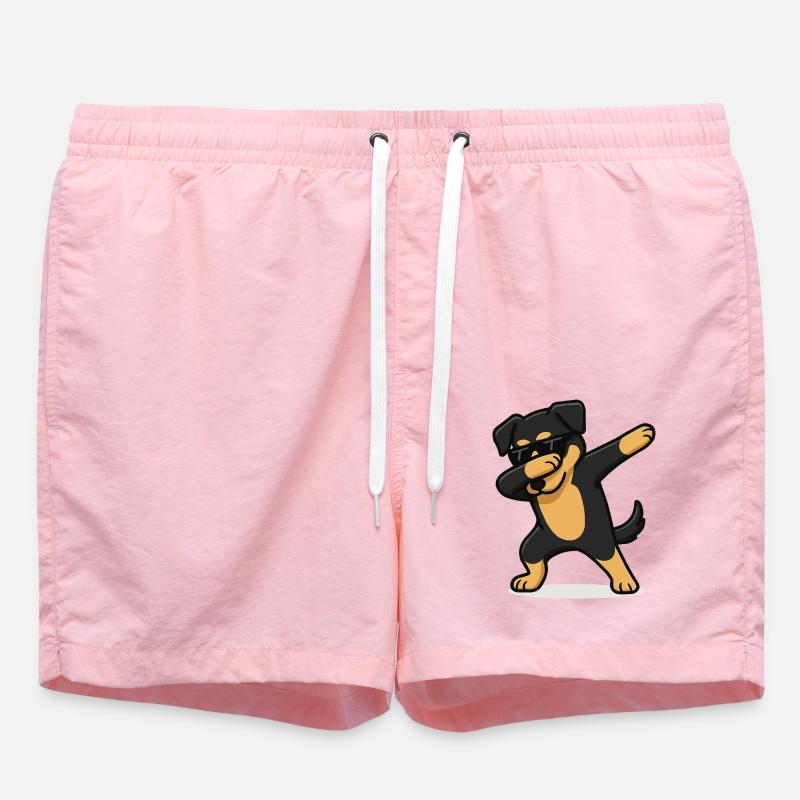 Bande dessinée canine Dabbing - Short de bain - rose