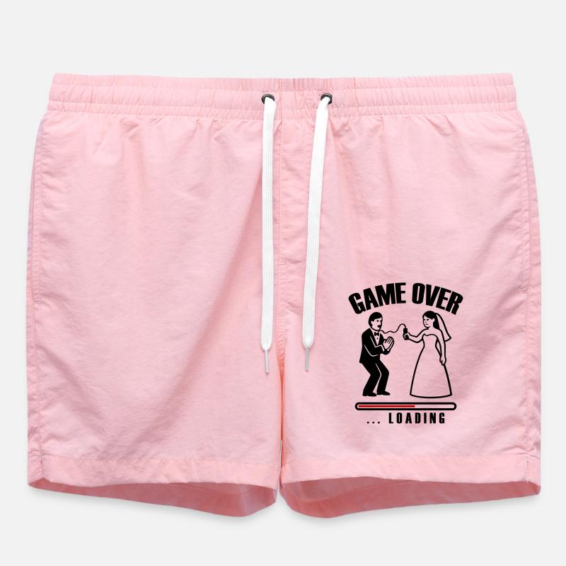 Game Over Loading Hochzeit - Badeshorts - Pink