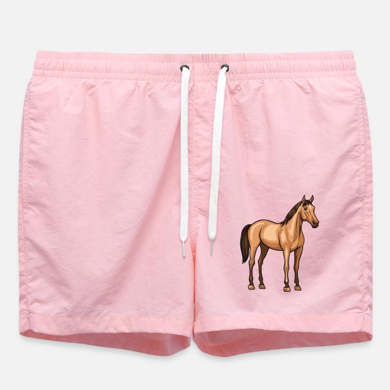 Pferd - Badeshorts - Pink