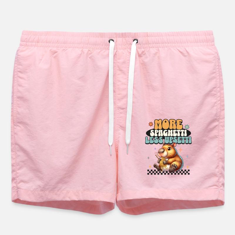 Plus de spaghettis moins d’upsetti - Short de bain - rose