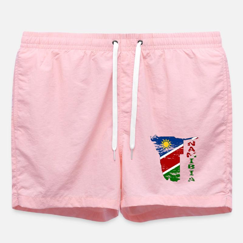 Namibie Carte Drapeau utilisé - Short de bain - rose