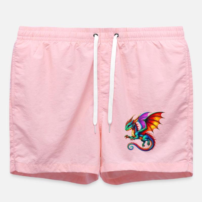 Drache - Badeshorts - Pink