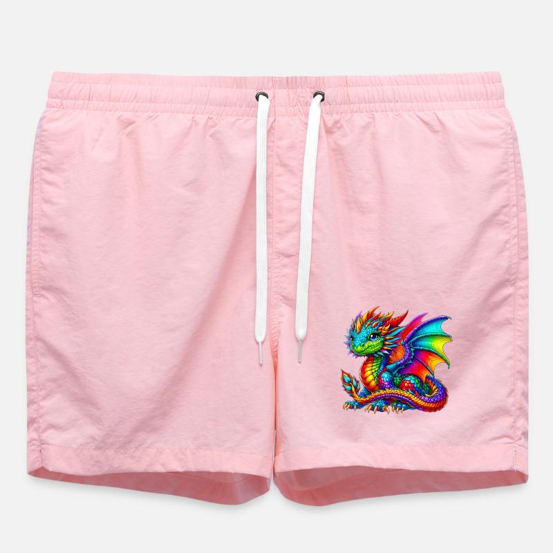 Drache - Badeshorts - Pink
