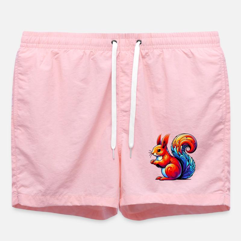 Eichhörnchen - Badeshorts - Pink