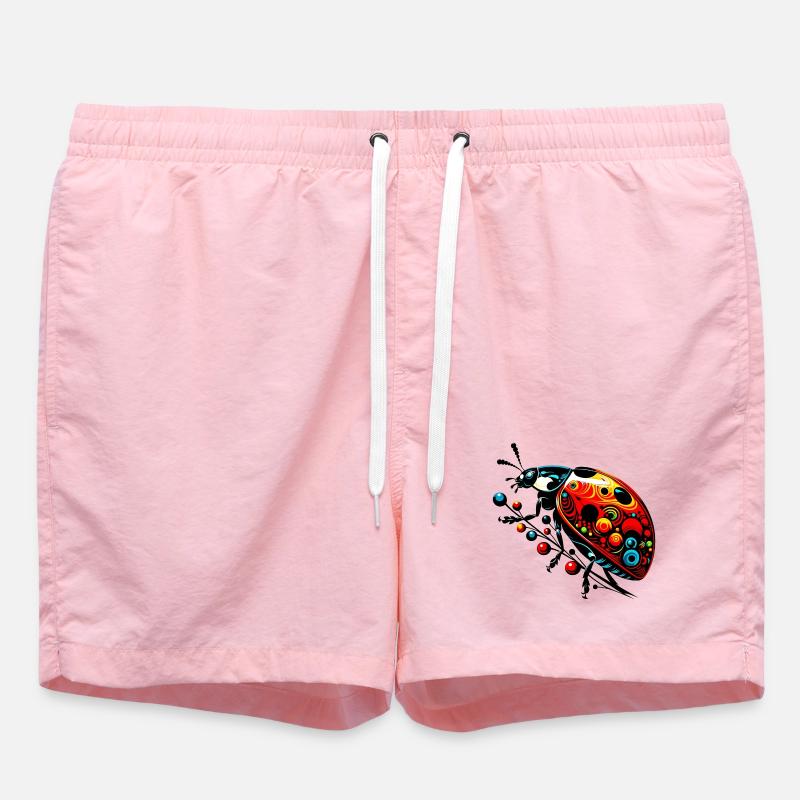 Ladybug - Swim Trunks - pink